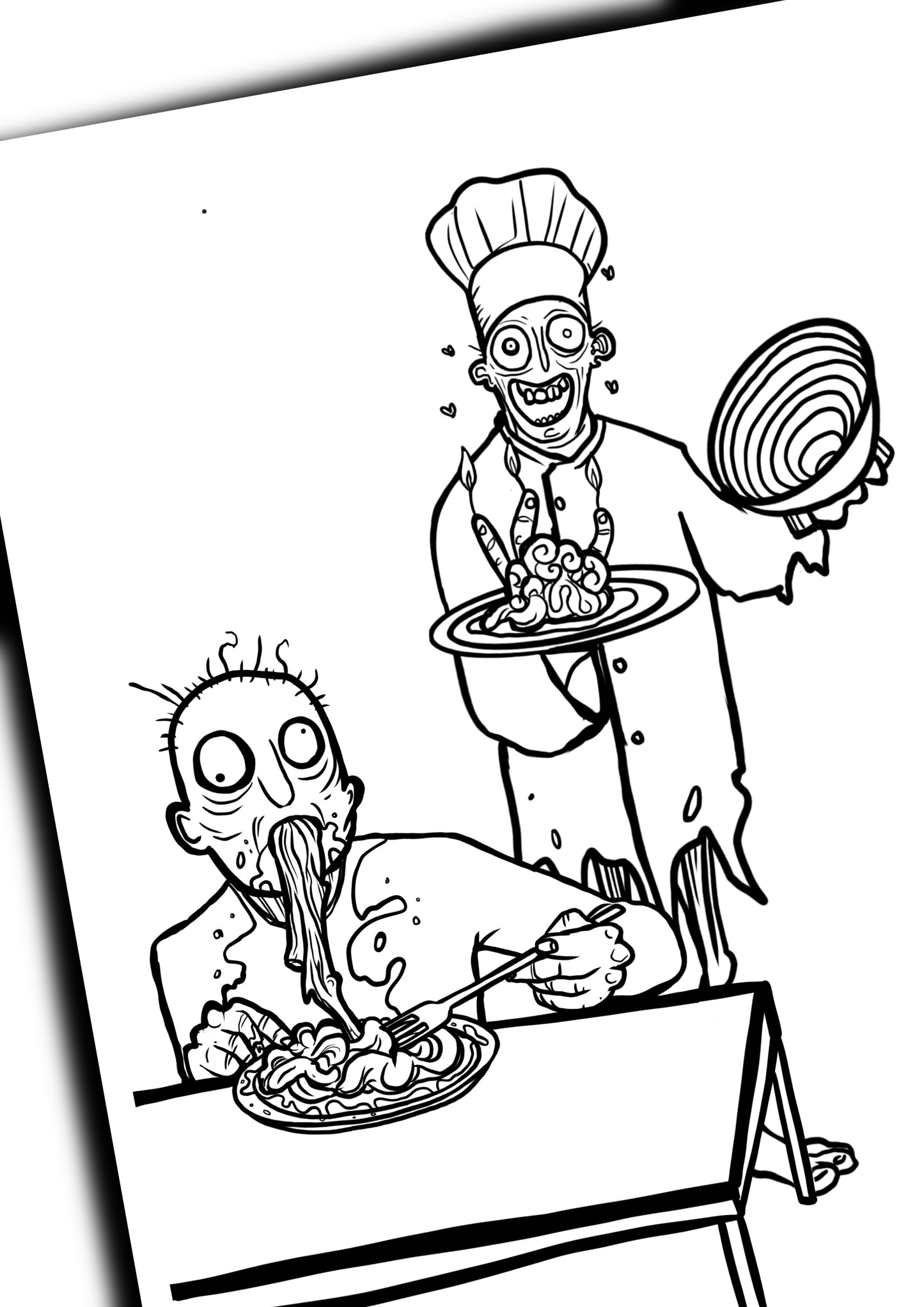 Zombies Colouring Book - A5 - Perfect for rucksack or Stocking