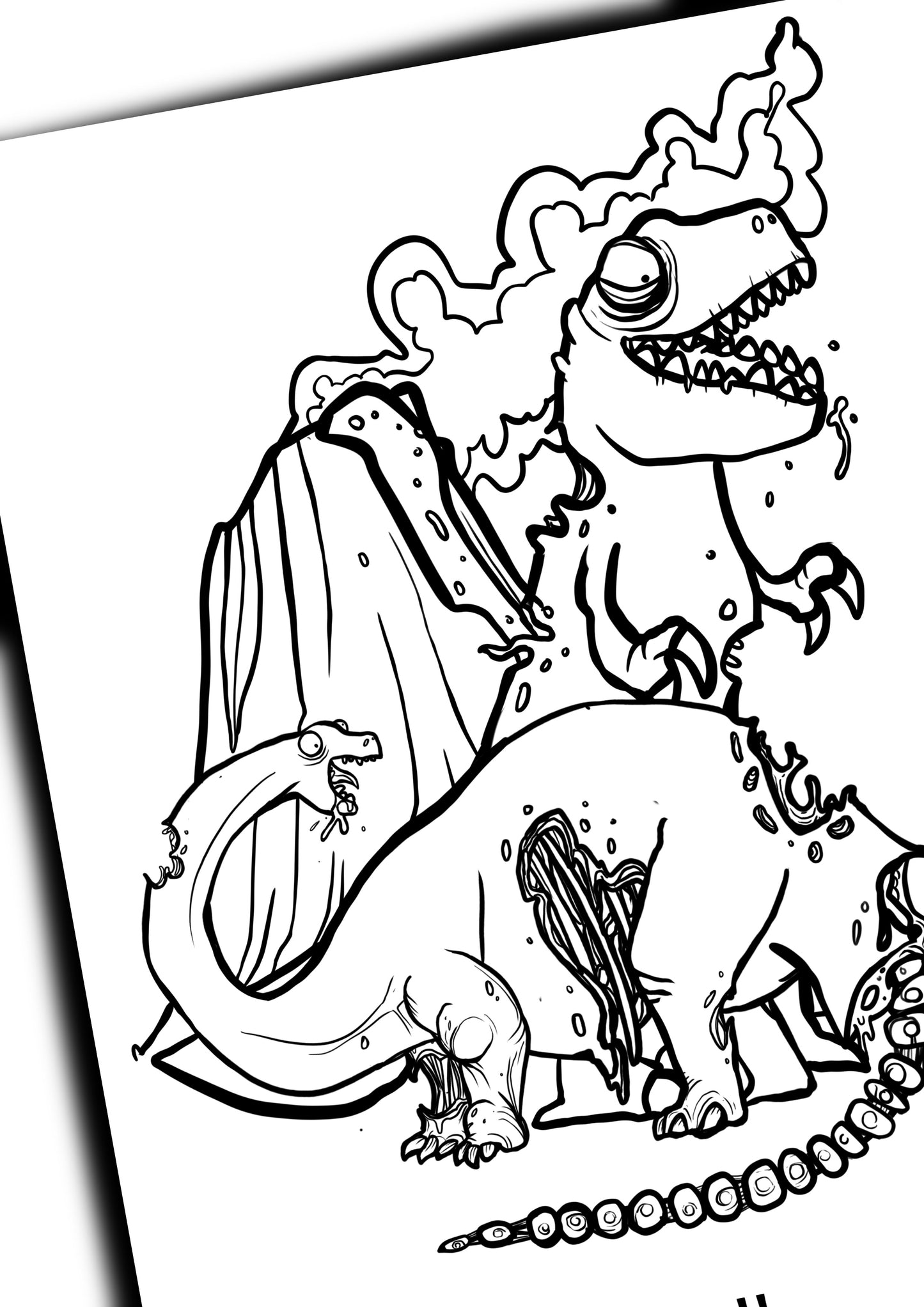 Zombies Colouring Book - A5 - Perfect for rucksack or Stocking