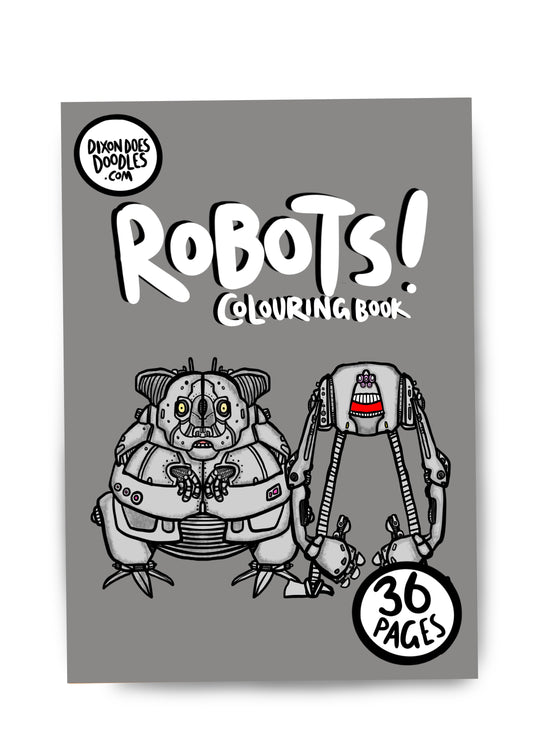 Robots! Colouring Book