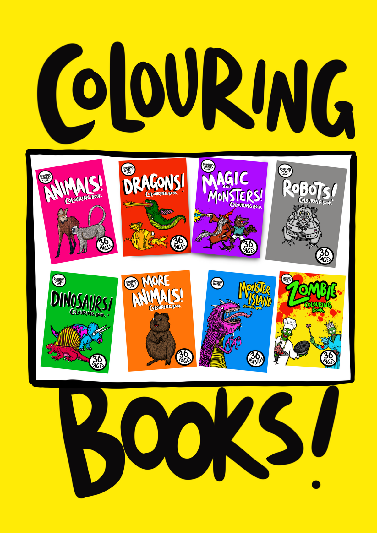 Magic and Monsters! Colouring Book - 36 pages of mega magic Halloween
