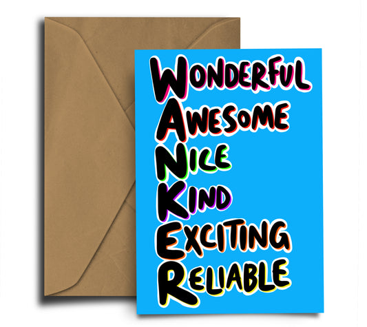 WANKER Card