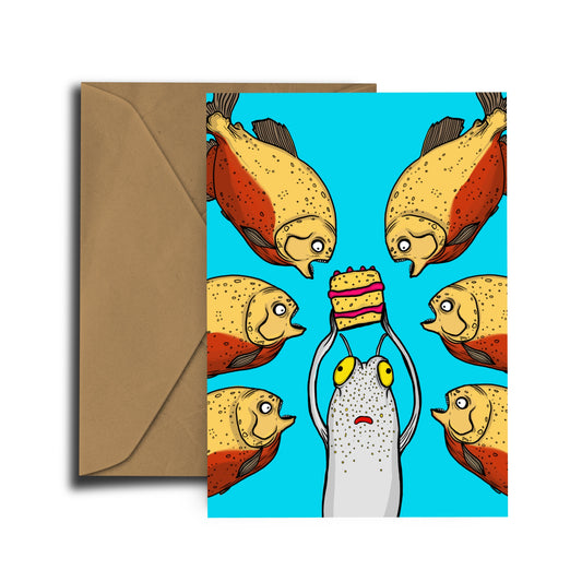 Blenny Pirhanas! - Greeting Card - Free UK Postage