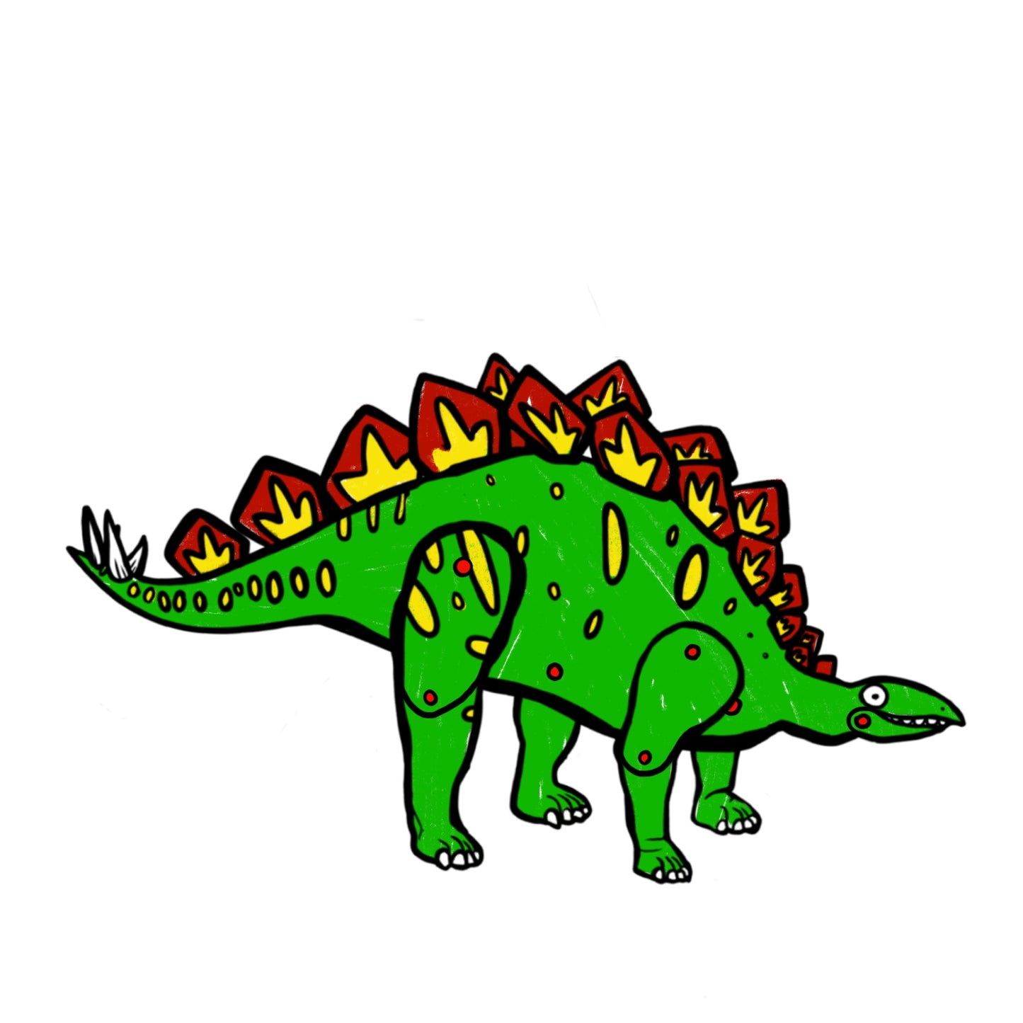 Stegosaurus Split Pin Puppet Craft Pack