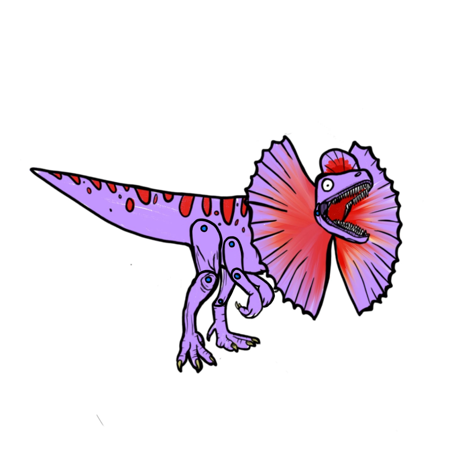 Dilophosaurus Split Pin Puppet Craft Pack