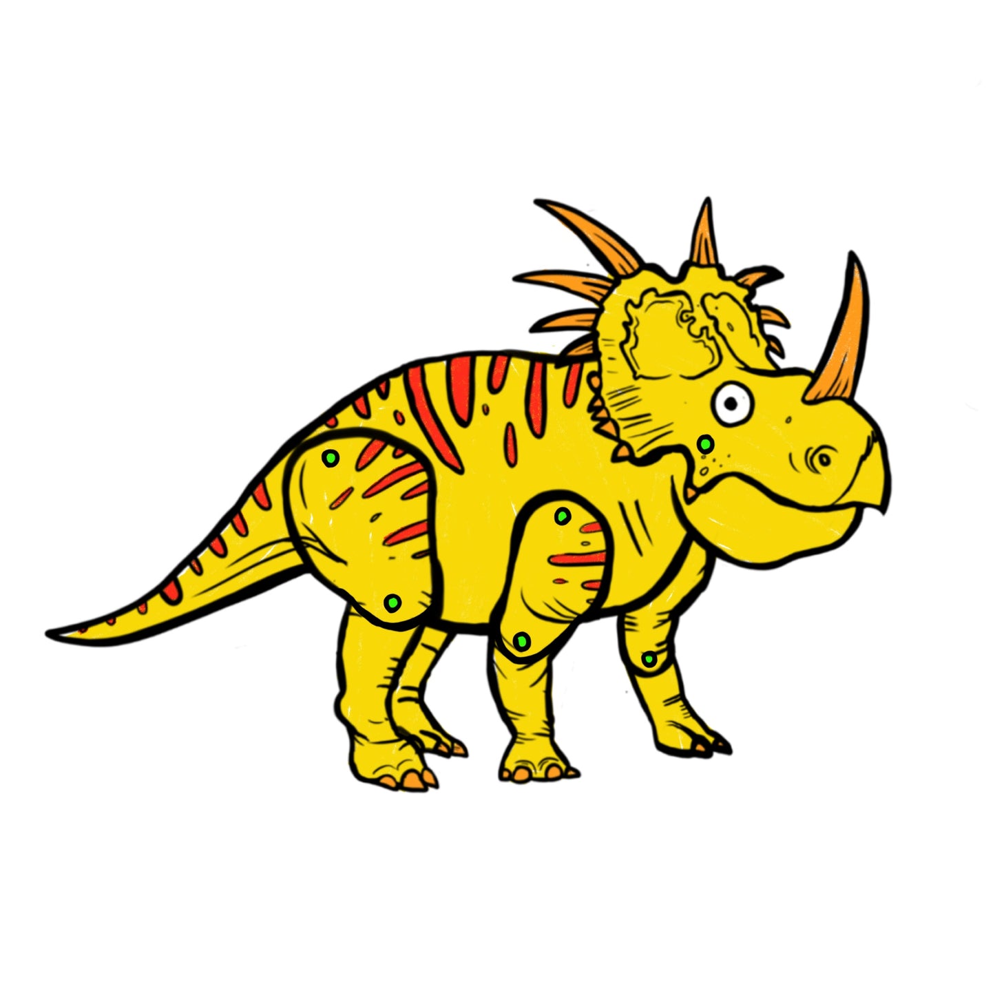 Styracosaurus Split Pin Puppet Craft Pack
