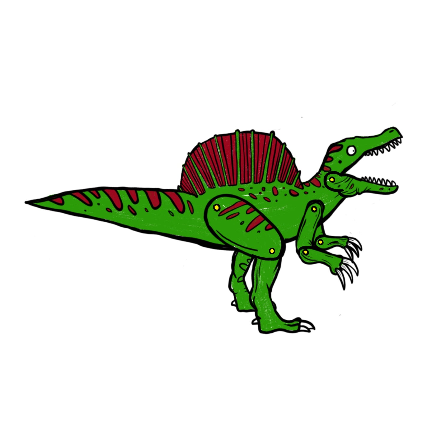 Spinosaurus Split Pin Puppet Craft Pack