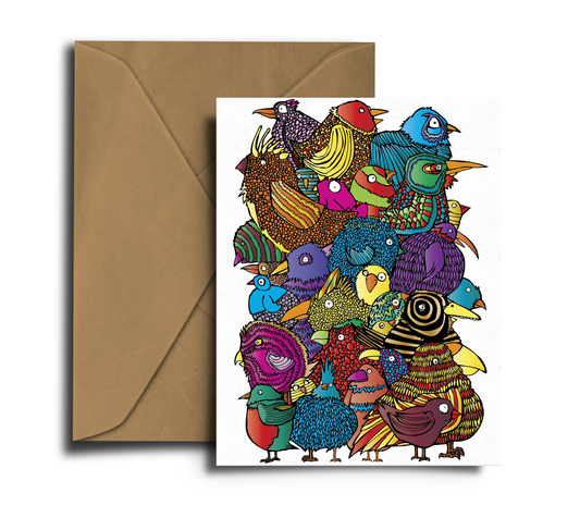 Birds! - Greeting Card - Free UK Postage