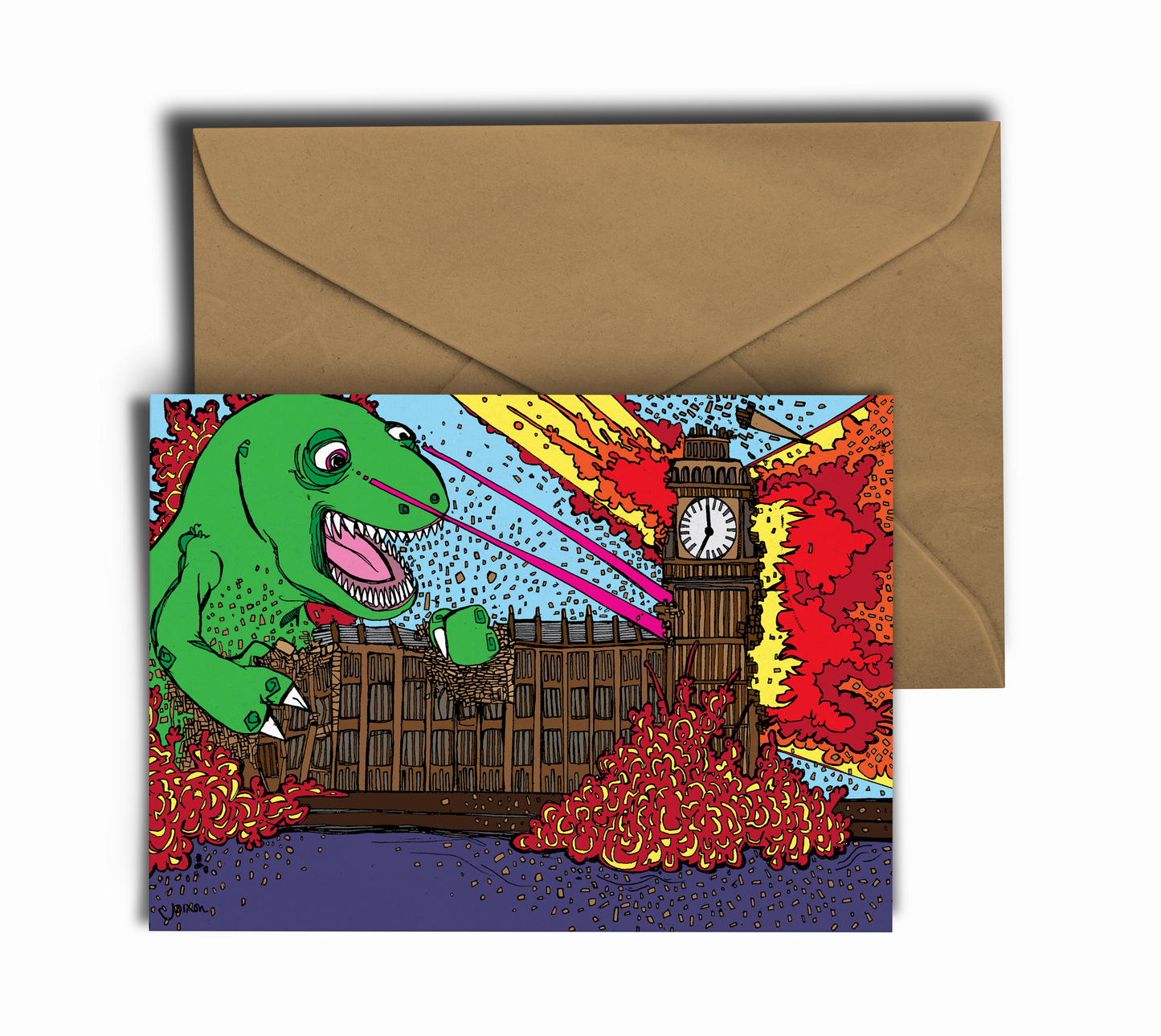 Dinosaur Trashes Parliament!