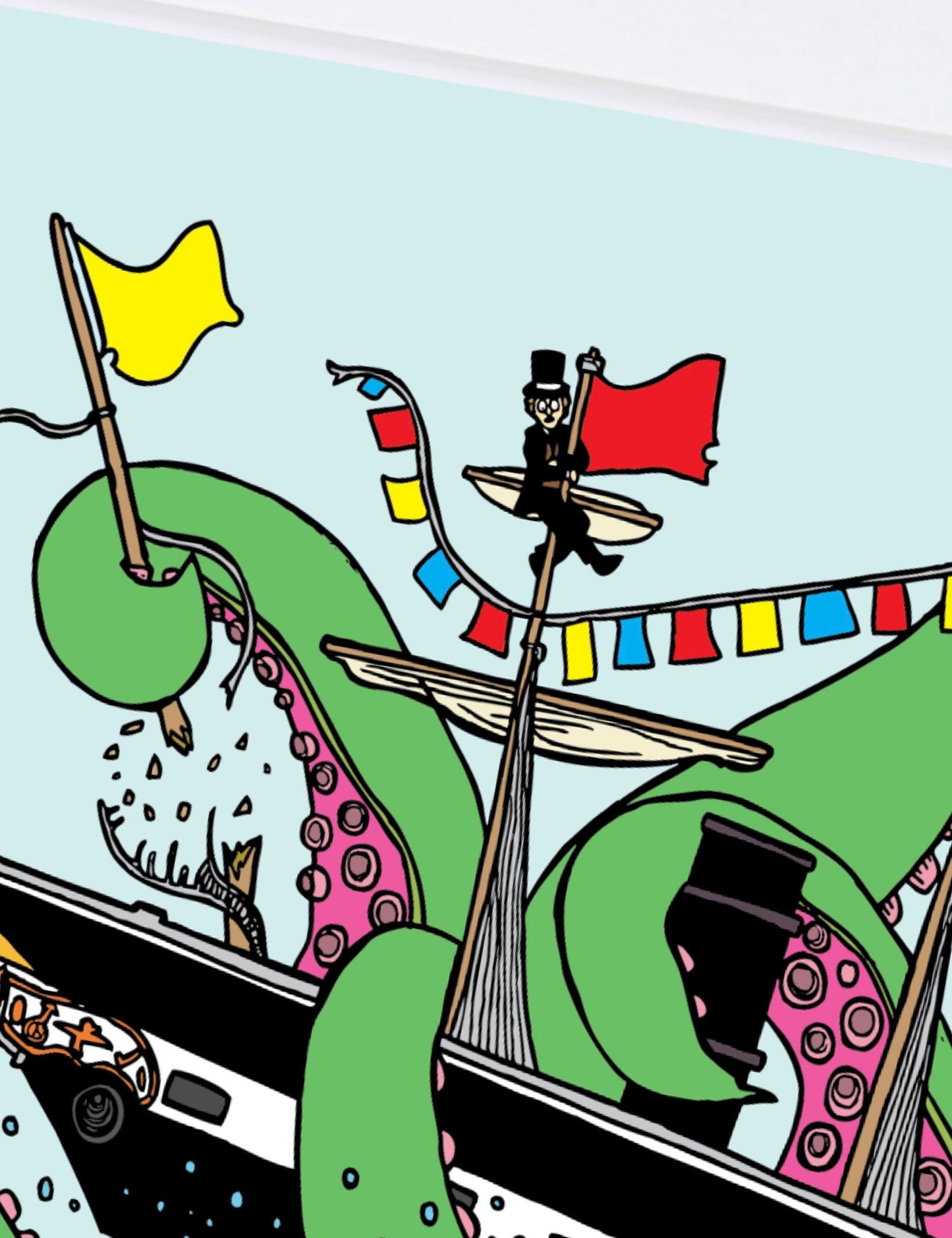 Octopus Vs SS Great Britain Print