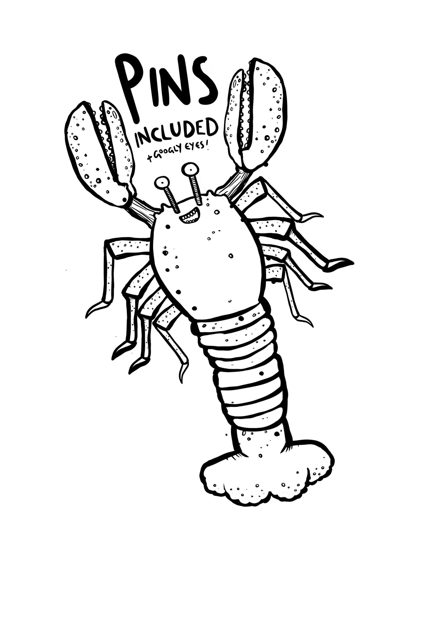 Lobster Split Pin Puppet Craft Pack