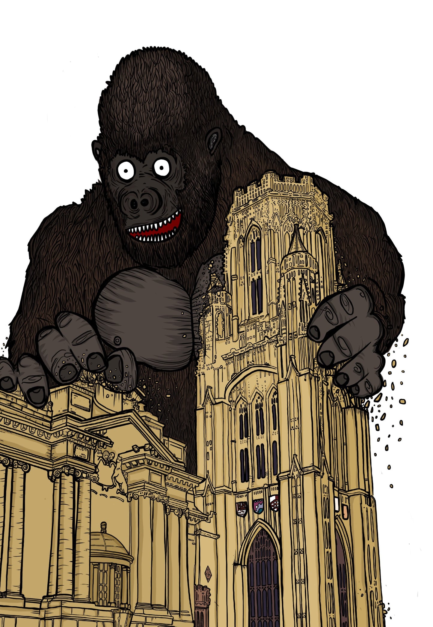 Alfred vs Bristol City Museum - Greeting Card - Free UK Postage