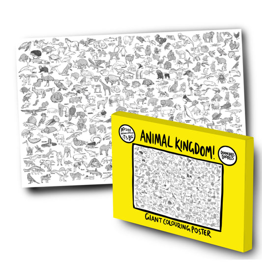 The Animal Kingdom Colouring Poster Free UK postage