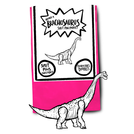 Brachiosaurus Split Pin Puppet Craft Pack