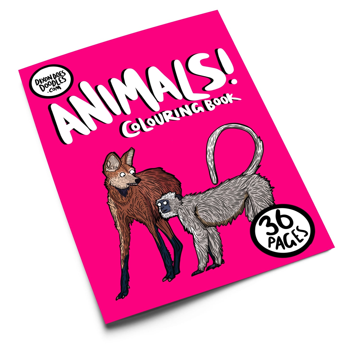 Animals! Colouring Book - A5 - Perfect for rucksack or Stocking