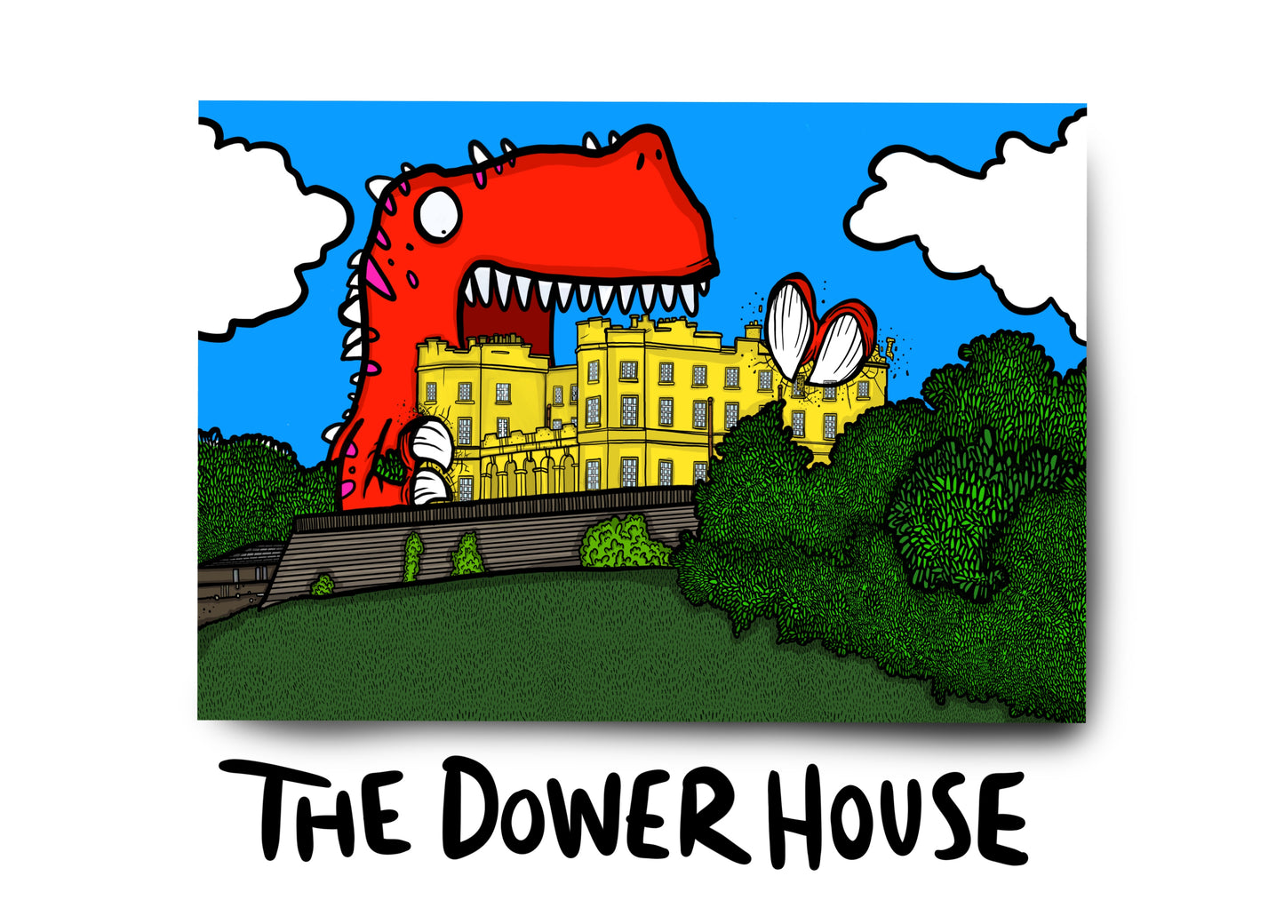 Dinosaur vs The Dower House - Bristol - Print