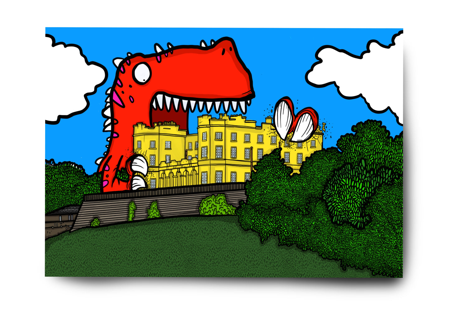 Dinosaur vs The Dower House - Bristol - Print