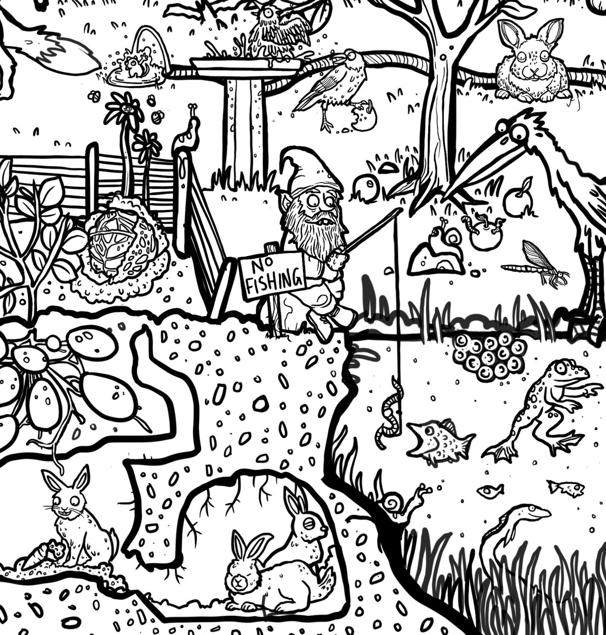 Garden! Giant Colouring Poster Pre-ORDER