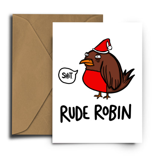 Rude Robin - Christmas Card