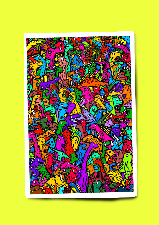 Dinosaur Party! Art Print