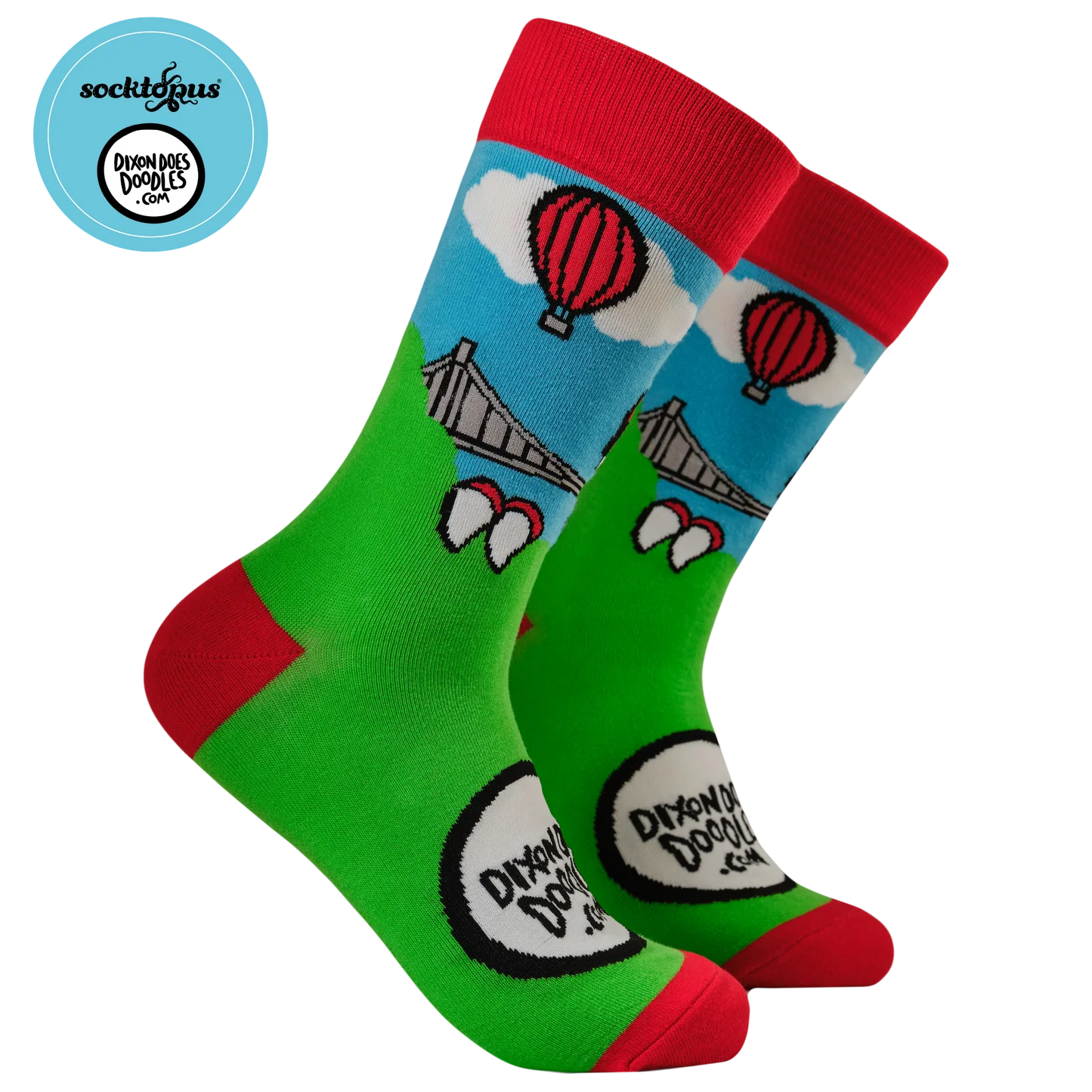 Socks - Dinosaur Vs Clifton Suspension Bridge