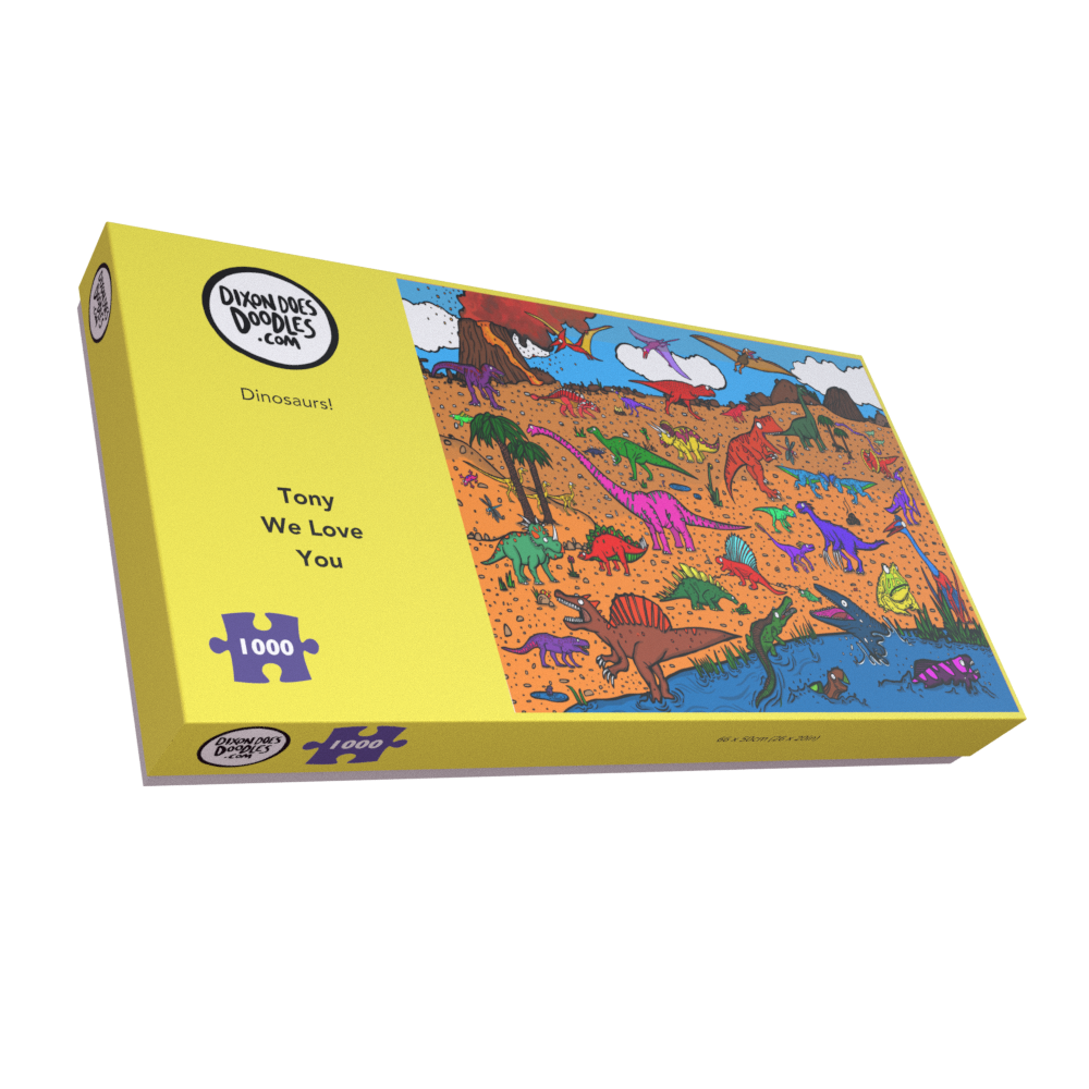 Personalised Jigsaw - Dinosaurs! - Pop a message on the box!