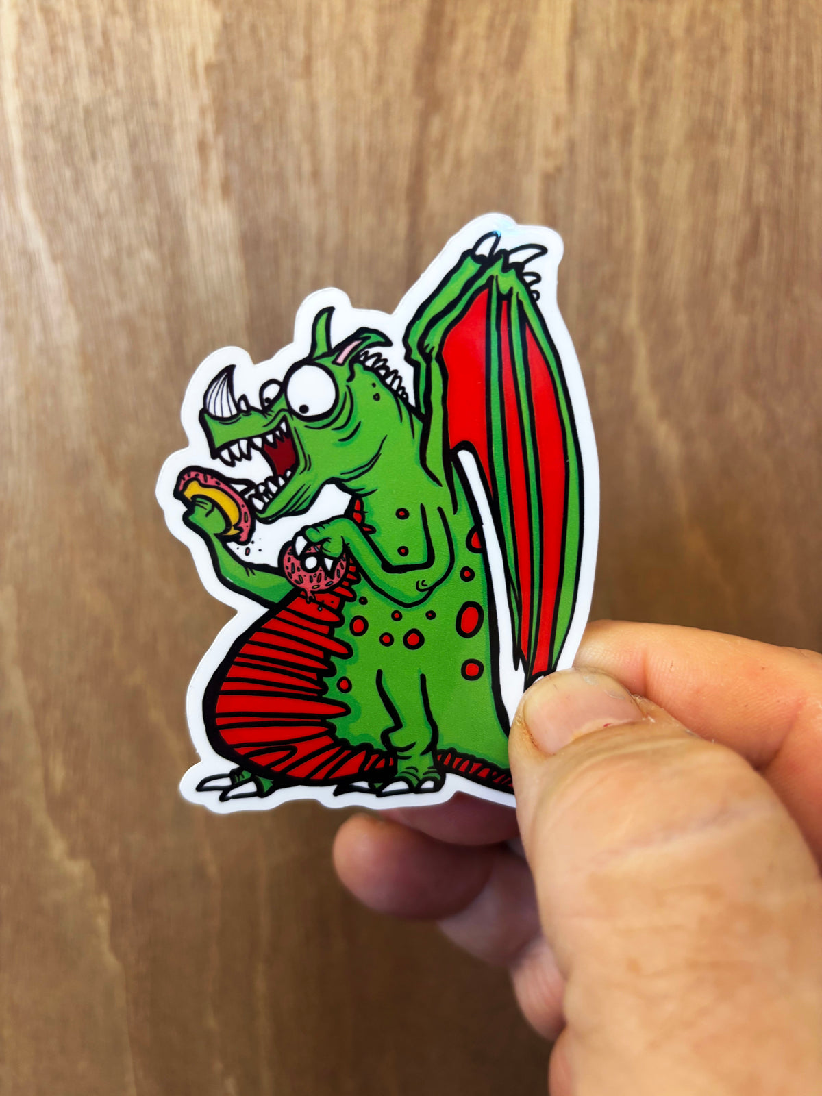 T-Rex On A Bike Vinyl Sticker