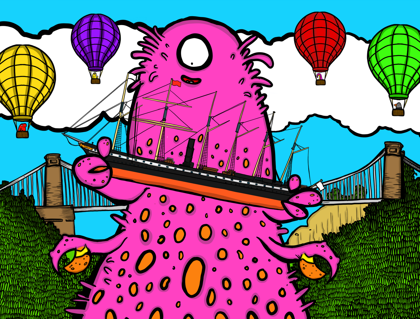 Personalised Jigsaw - Monster Toy Jigsaw - Bristol -  Pop a message on the box!