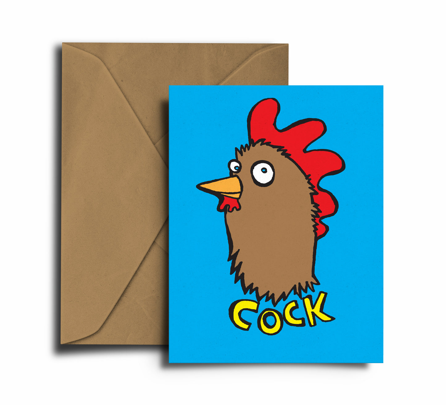 Cock! - Greeting Card - Educational - Rude - Free UK Postage