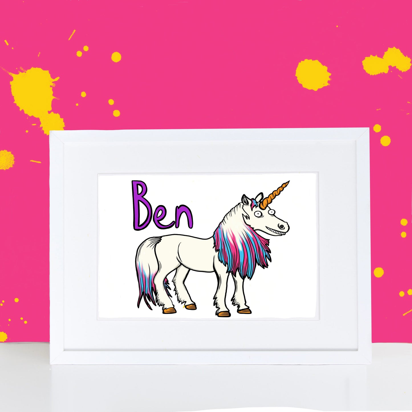 Unicorn - Personalised Print - Personalised Wall Art - FREE UK SHIPPING - Magic