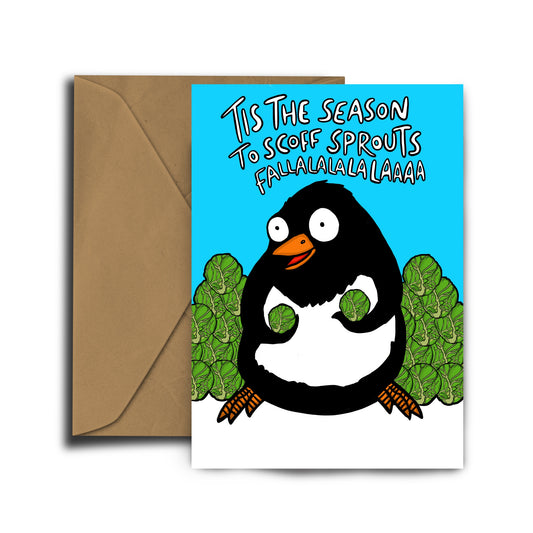 Penguin Sprouts Christmas Card