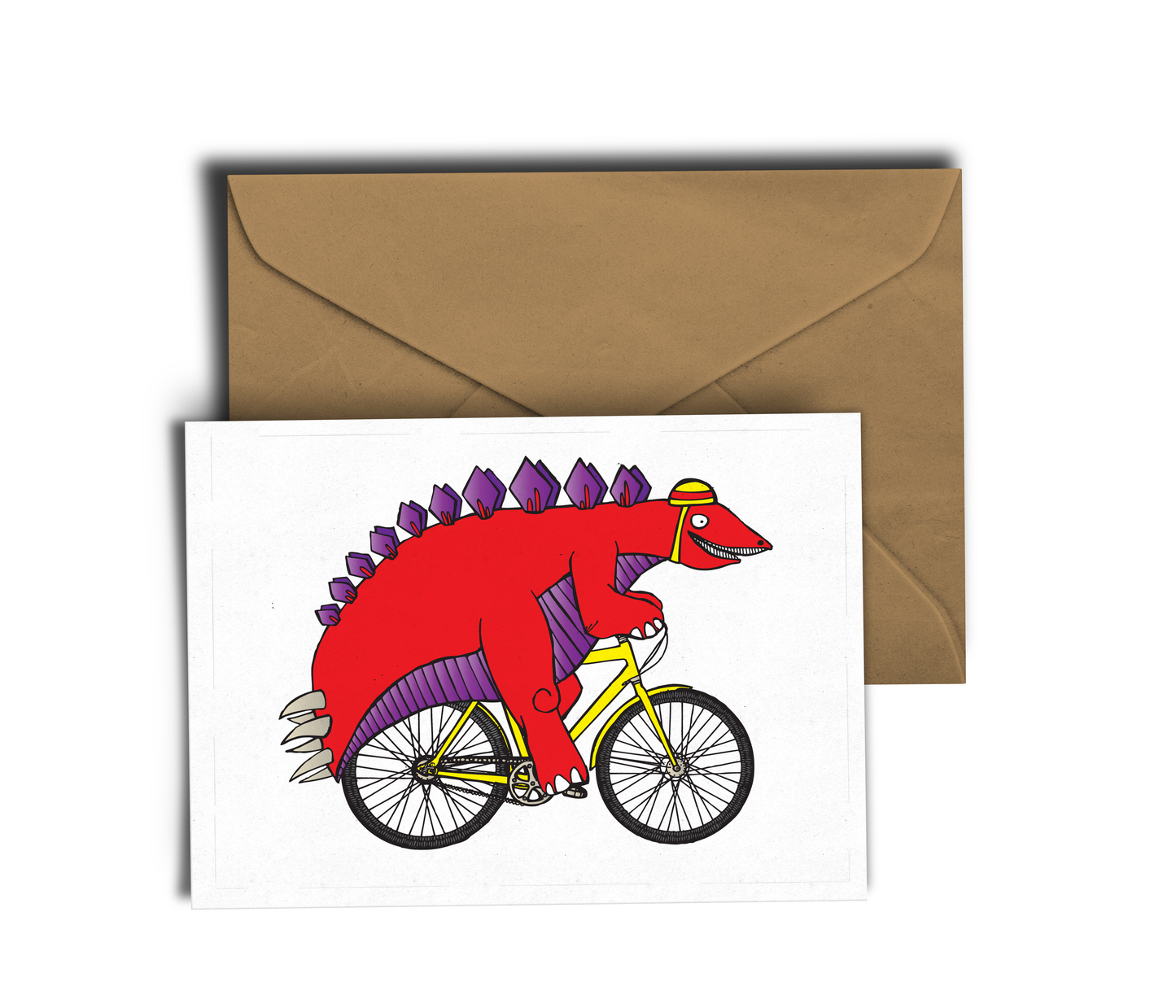 Stegosaurus Riding A Bike!