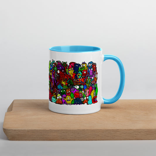 Monsters! Mug with Color Inside